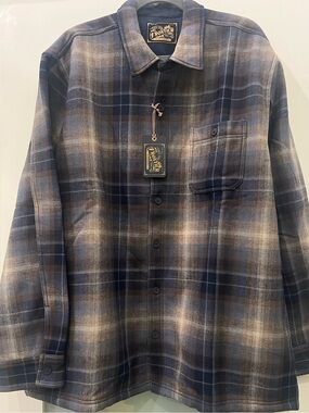 BRAND NEW Frontier Supply Co Shirt Jacket Mens  Plaid Jacket Shirt Size XXL